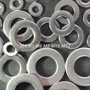 M4 M5 M6 M8 M10 M12 Form A Flat Washer Stainless Steel - Picture 1 of 14