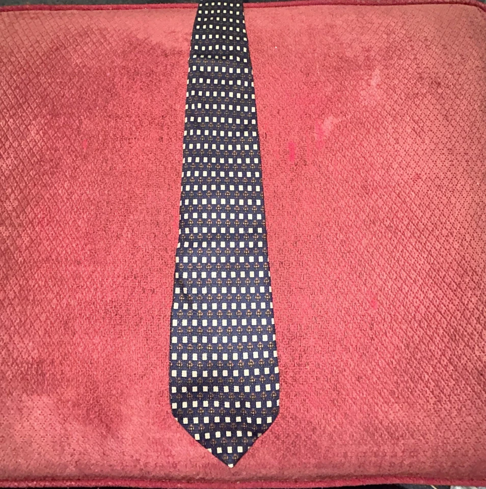 Corbata Coach 100% Seda Azul Geométrica Diseñador MULTICOLOR #11273 Foto 1 de 4