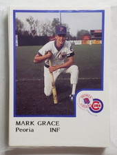1986 ProCards Peoria Chiefs Minor League Team Set W/ Mark Grace Rookie Card Cubs