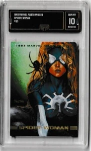 Tarjeta Marvel Masterpieces Spider-Woman 1993 n.º # 33 gema graduada como nueva 10 - Imagen 1 de 4