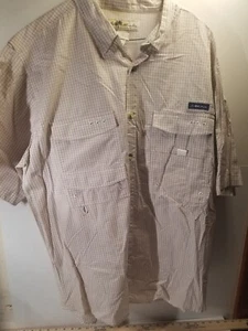 Joe Marlin Button Up Herren Hemd mit Tasche belüftet X-Large beige kariert - Bild 1 von 8