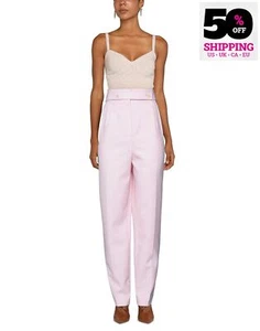 UVP790€ BURBERRY Wollhose UK6 US4 IT38 XS-S Rosa Cut Out Rücken High Waist - Bild 1 von 6