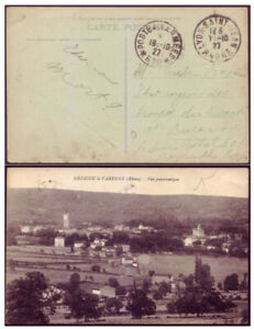 France to Beyrouth Beirut 1927 FIELD POST OFFICES #600 b/w Postcard - LEVANT