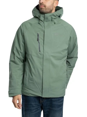 Jack Wolfskin de los hombres Chaqueta con aislamiento Troposphere, Verde - Imagen 1 de 4