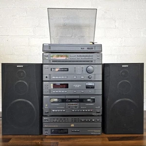 Sony LBT-D305 Hi-fi System 5 CD Changer Cassette Radio & Turntable - Imagen 1 de 24