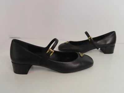 Zapatos de salón Mary Jane modelerie de piel de cordero negros talla 37,5/US 7,5 NUEVOS SIN CAJA Foto 1 de 4