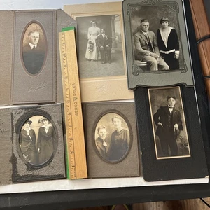 Vecchie fotografie antiche giovani donne e uomini 1910-? Banconote - Foto 1 di 22