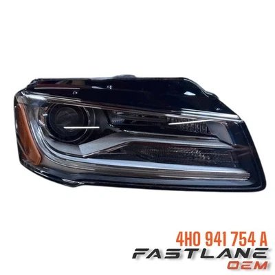 2014-2017 AUDI A8 CONJUNTO DE FAROL DIREITO NOVO FABRICANTE DE EQUIPAMENTO ORIGINAL 4H0 941 754 A - Imagem 1 de 4