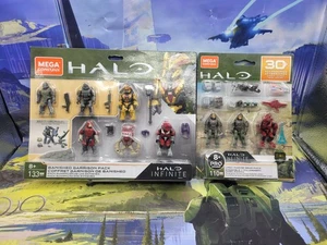 Halo Mega BLOKS Construx BANISHED GARRISON PACK & UNSC Marine Gear Pack Sealed - Picture 1 of 9