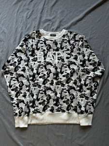 BAPE ABC Camo Crystal Stone Crewneck Grey, Black, White - Picture 1 of 4