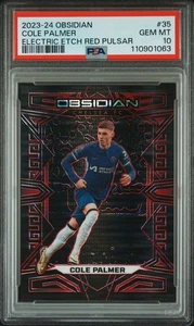 Cole Palmer 2023 Panini Obsidian | Electric Etch Red Pulsar [#40/49] PSA 10 - Bild 1 von 2