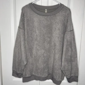 Free People Intimately Kelly Sweater Gray Size Small Oversized Comfy Loungewear - Picture 1 of 7