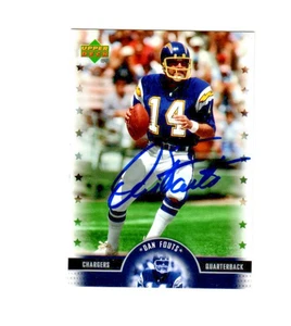 Tarjeta de fútbol americano Upper Deck 2005 autógrafo firmado por Dan Fouts San Diego Oregon bb - Imagen 1 de 1