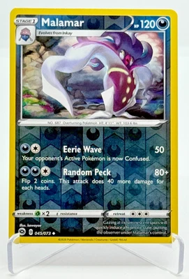 Malamar Pokemon SWSH Champions Path Sword & Shield Reverse Holo Card 045/073 - Image 1 of 2