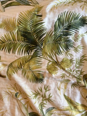 1 Tommy Bahama Comforter Green Palm Tree Tropical Reversible KING - Image 1 of 4