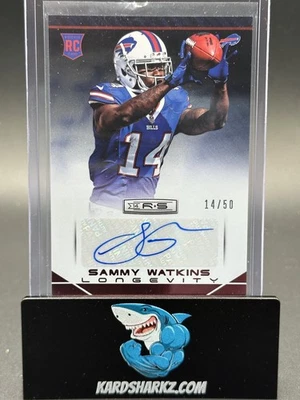 2014 Panini Rookies & Stars Longevity Parallel Signatures Sammy Watkins Auto RC - Image 1 of 2