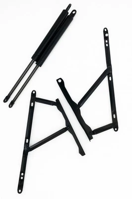 750N Ottoman Storage Bed Lift Kit Hydraulic Gas Struts & Hinges Heavy Duty - Image 1 of 4