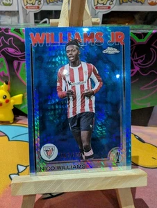 Topps Chrome 2024-25 UEFA Club Competitions Nico Williams Blue /150 - Bild 1 von 3