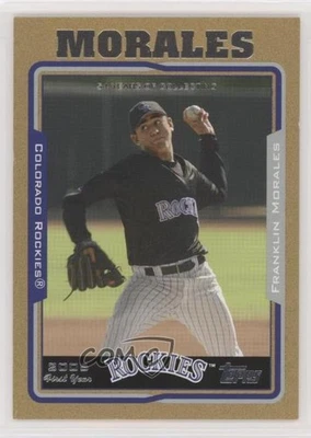 2005 Topps Update Gold /2005 Franklin Morales #UH306 Rookie RC - Image 1 of 2