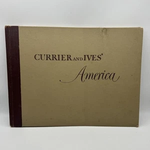 Currier And Ives America 1952 Hard Cover Book 80 Prints In Full Color Scarce - Picture 1 of 13