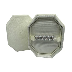 Swarovski Millenia ring, Octagon cut, White, Rhodium plated size 58 / USA 8 - Picture 1 of 11