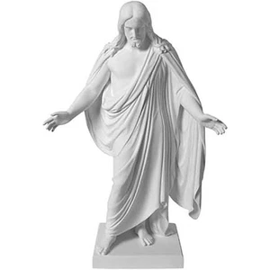 Statua One Moment In Time S4 Christus 10" marmo bianco coltivato fatto a mano mormone - Foto 1 di 1