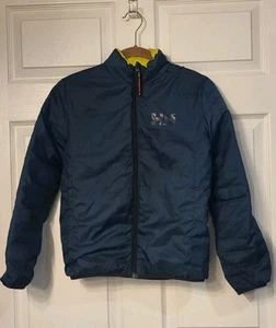 Boy's Helly Hanson Blue and Yellow Reversible Puffer Coat Size 12 - Picture 1 of 8