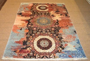 Handgeknüpfter Orientteppich Ariana-Mamluk aus Afghanistan Nr.79770  199x151cm - Bild 1 von 13