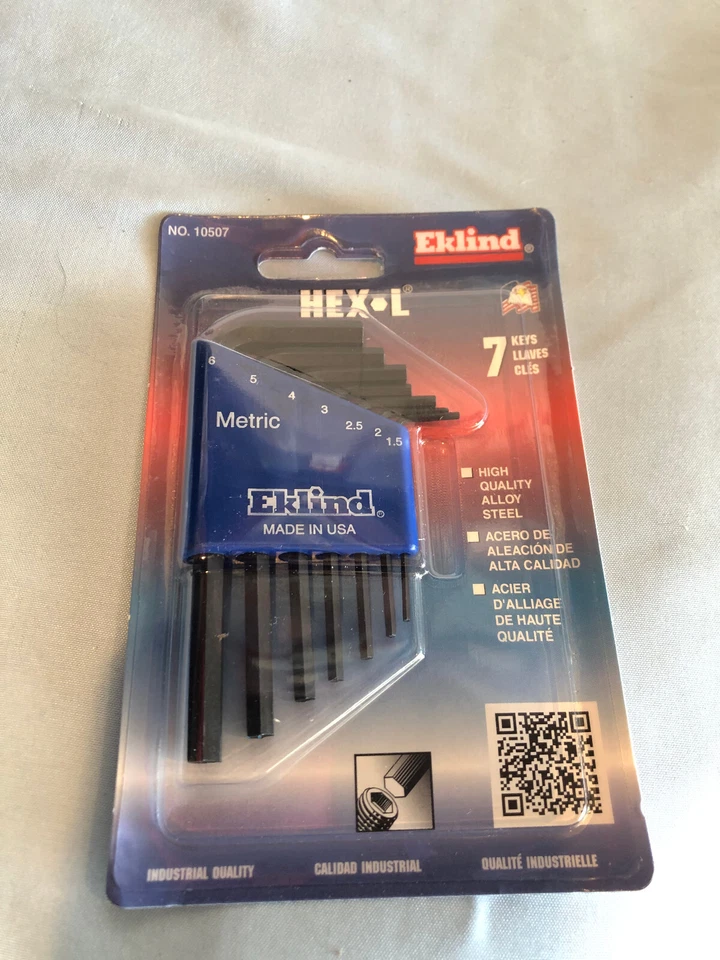 NEW METRIC Eklind Hex Key Set of 7 #MND - Image 1 of 1