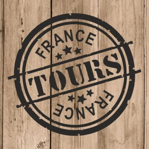 Tours Autocollant Mural Vinyle Tours Timbre France 10cm Adhésive Portable Moto - Imagen 1 de 4
