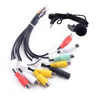 20-Pin Car Stereo Radio Audio Aux-In Rca Output Adapter Cable + Microphone Kit