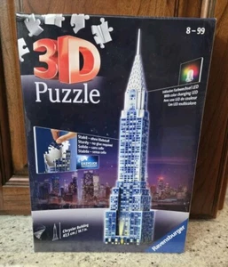 NEW SEALED RAVENSBURGER 12595 Chrysler Building LED ILLUMINATED 216 Pc 3D PUZZLE - Picture 1 of 7