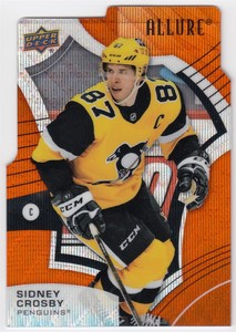 2021-22 Upper Deck Allure Orange Slice SIDNEY CROSBY #4 Pittsburgh Penguins UD