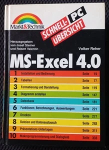 retro:  MS-Excel 4.0  -  Schnell-Übersicht - 422 Seiten - Bild 1 von 2