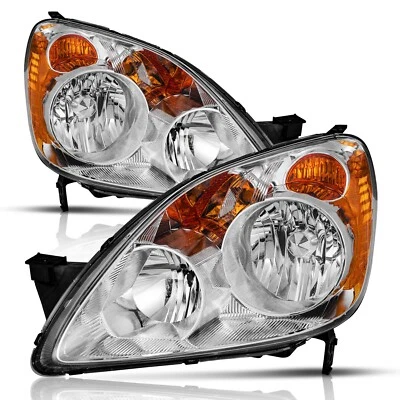 WEELMOTO Headlights For 2005-2006 Honda CR-V CRV Sport Utility 4-Door Left+Right - Image 1 of 4