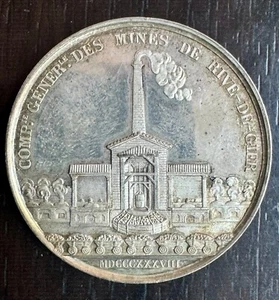 JETON - LOUIS PHILIPPE I 1830-1848 - MINES DE RIVE DE GIER 1838 - Picture 1 of 2