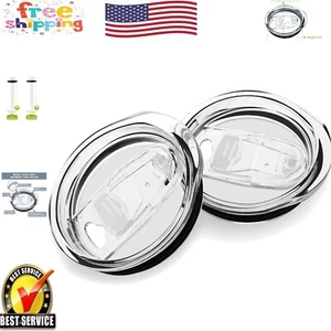 Double-Sealing Lids for 30oz Tumblers – Leak-Proof, 2 Pack, Dishwasher Safe - Picture 1 of 8