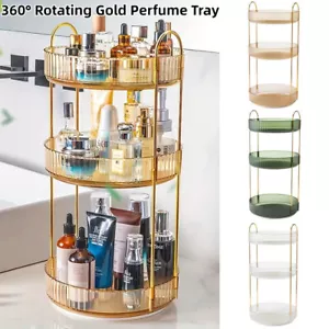 Rotating Makeup Organizer Home Storage Shelf Beauty Products Cosmetic Holder Box - Picture 1 of 19