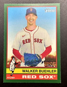 Walker Buehler 2025 Topps Heritage Dark Green Border SP #416 Red Sox RC (34) - Picture 1 of 2