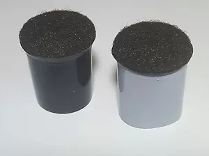 7/8" ERSATZ STUHLSPITZEN MIT FILZ 100 PK graue Hülle oder schwarze Hülle - Bild 1 von 5