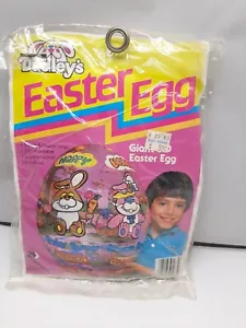 Dudley’s Giant 3-D Inflatable Easter Egg Vintage NOS New In Package Easter Bunny - Picture 1 of 6