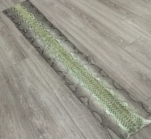 Green center Big Genuine Python Snakeskin Leather real hide snake skin Jumbo 289 - Picture 1 of 5