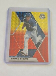 Cavan Biggio 2021 Mosaic Choice Red Yellow Fusion Prizm Card #191  /64 !!!