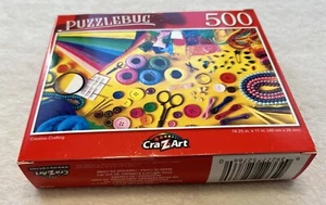 Puzzlebug 500 Piece Crazart Colorful Arts Crafts Creative Crafting 18.25x11”. - Picture 1 of 4