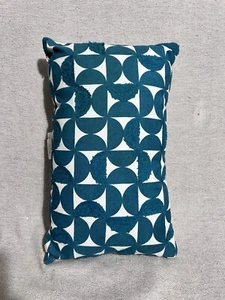 Set Of 2 Allen+Roth Teal/Cream 12x20 Woven Accent Pillow NWT Original Packaging - Picture 1 of 17