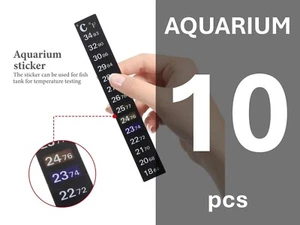 10 PIEZAS Nuevas Pegatinas Termómetro Cristal Líquido para Monitoreo Preciso de Temperatura Rápida - Imagen 1 de 4