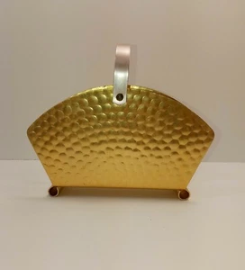 MCM Vintage Hammered Cooper Napkin Holder - Marked Italy - Picture 1 of 7