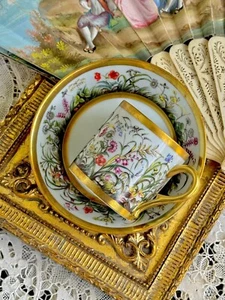 ancienne manufacture royal limoges fabuleux décor modèle Fleurs des Champs - Picture 1 of 9