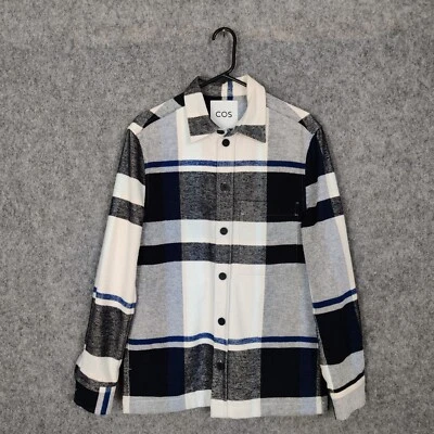 COS Overshirt Mens Size Small Plaid Check Heavy Brushed Cotton Flannel Chore - Image 1 of 4