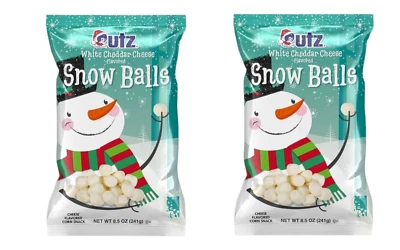 Снежки Utz Cheese Balls White Cheddar 8,5 унции 2 пакета - Изображение 1 из 4